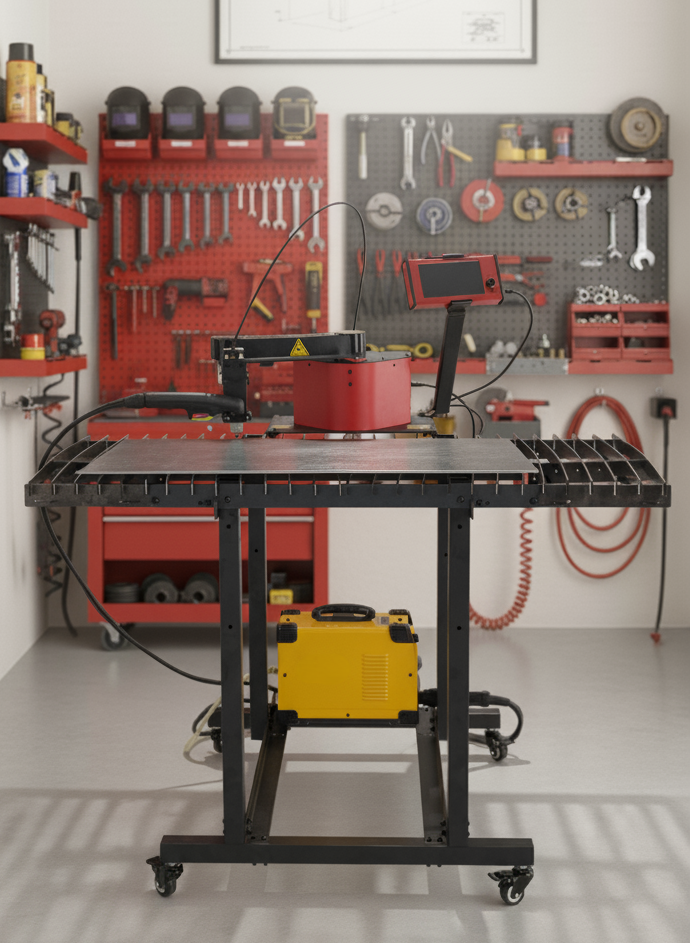 FlexTable™ — Mobile Plasma Cutting Workbench – ArcDroid CNC