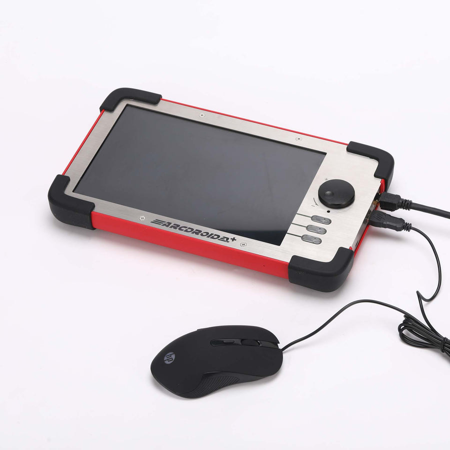 ArcDroid PLUS standalone on workbench with USB mouse